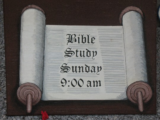 Picture of Bible Study Invite at CampSite