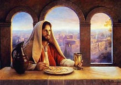 Jesus with the Bread and Wine