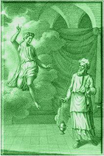 Picture of an angel appearing to a man